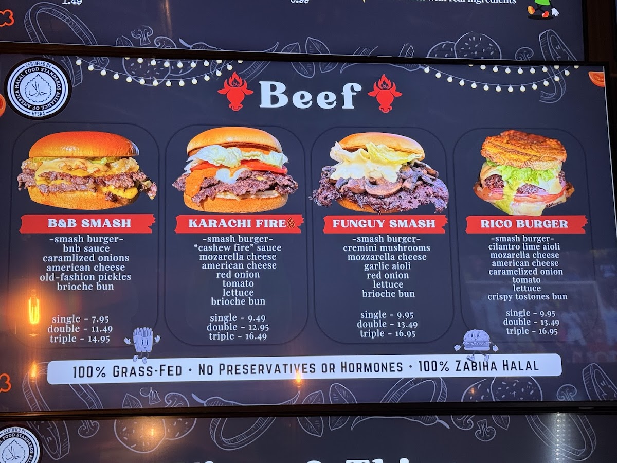 Beef N' Buns Menu - Image 1